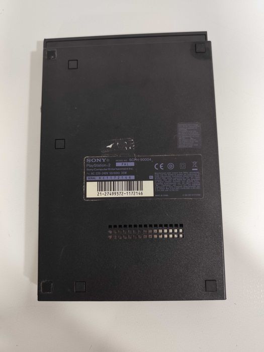 Consola PS2 Slim SCPH-90004 com cabos a funcionar na perfeição