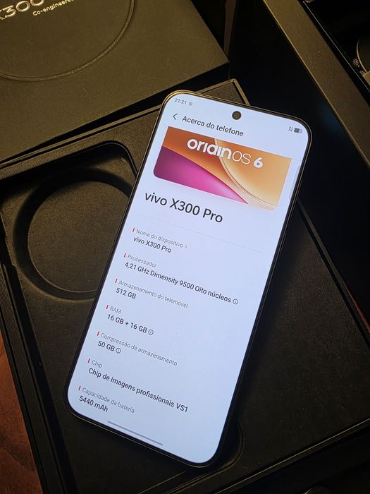 Vivo X300 Pro 16GB 512GB NOVO. Troca/retoma. Fatura, garantia, caixa, acessórios