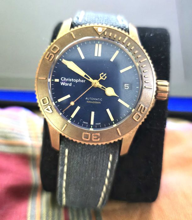 Christopher Ward model C60 Trident Pro 600 bronze