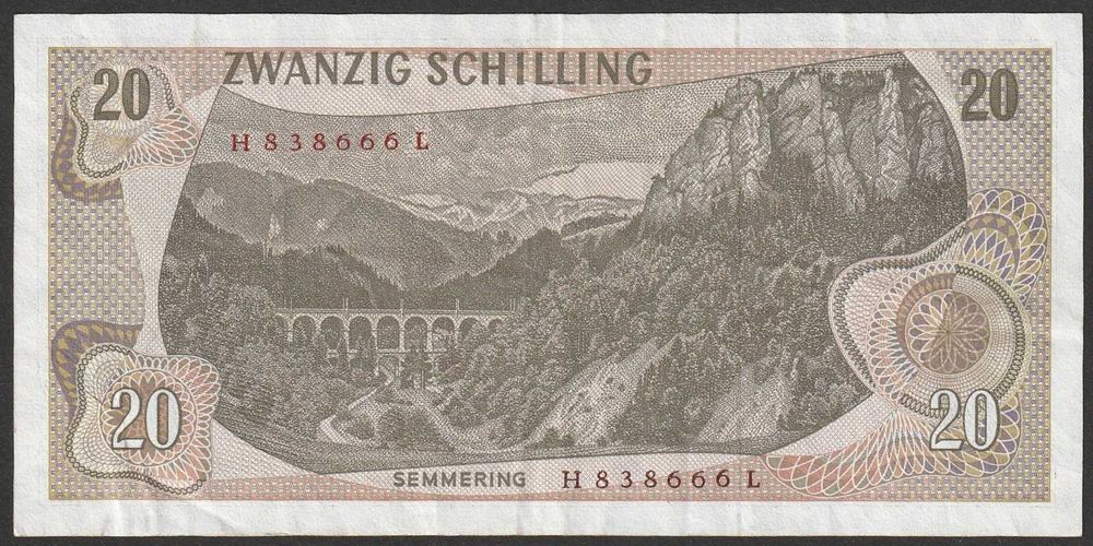 Austria 20 schilling 1967 - Ritter - seria H
