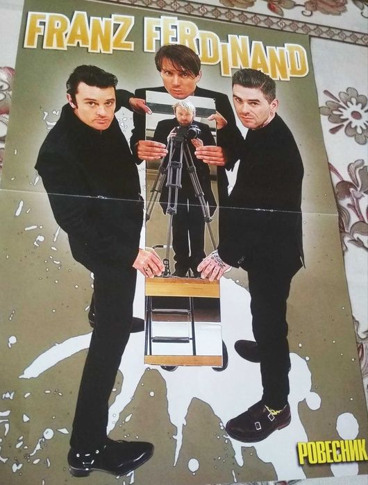 Плaкат,постер рок- группа    Franz Ferdinand