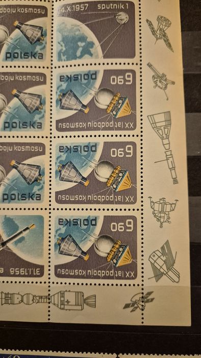 XX lat podboju kosmosu znaczki kolekcjonerskie