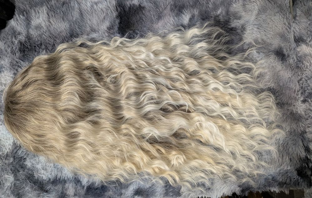 Peruka loki fale afrolki blond ombre
