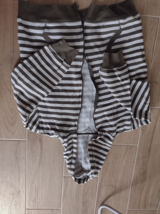 dresowe bluzy z zamkiem, w paski