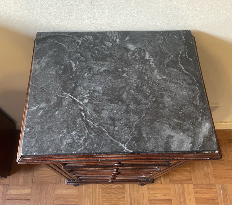 Móvel, Chiffonier, mesa de cabeceira muito antiga