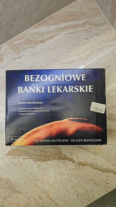 Bezogniowe bańki lekarskie 8 szt, klasyczne, do akupunktury i masażu