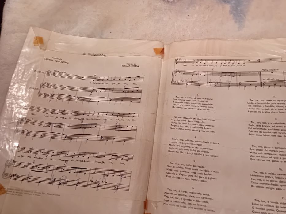 Pauta Musical Antiga A Moleirinha