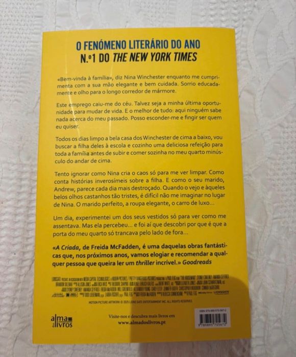Livro “A Criada” de Freida McFadden