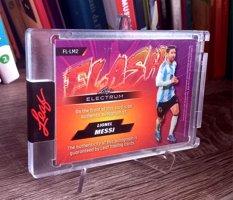 Lionel Messi Autógrafo 1/1 Leaf selado