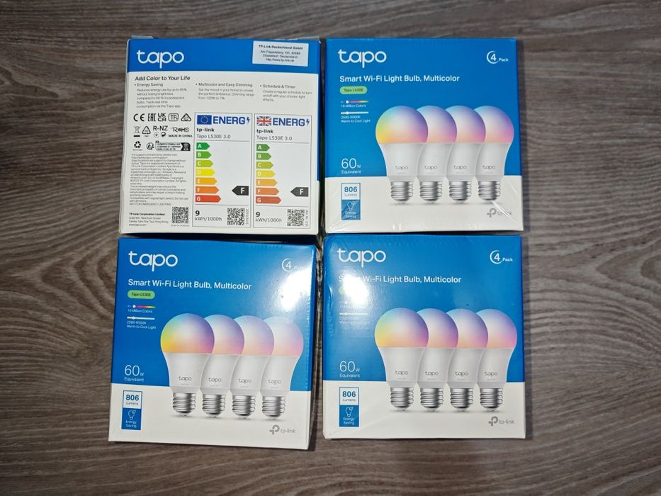 Pack 4 Lâmpadas Tapo 530E