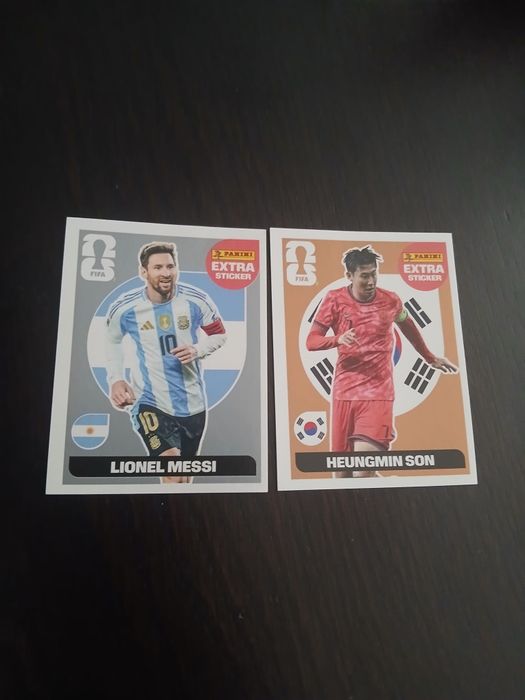 Cromos world CUP Messi e Son