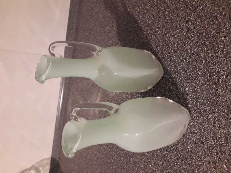 Szkło ozdobne, karafka błękitna