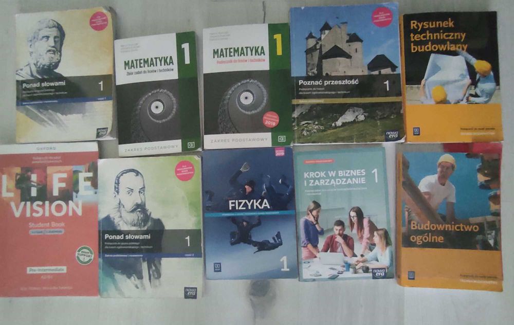 książki do technikum/budownictwa/liceum 1klasa