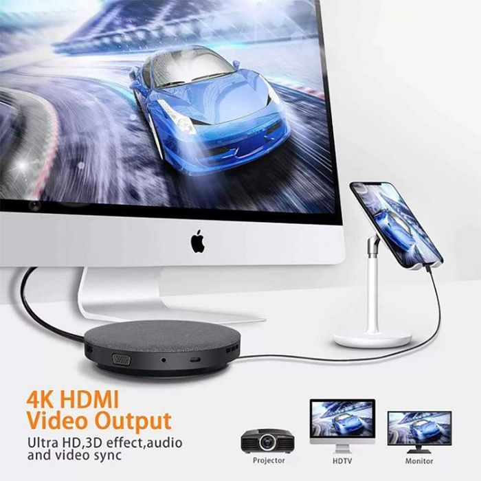 Premium ЮСБ хаб для Макбука usb c wireless charging   hub 11 in 1