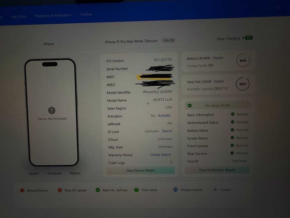 iPhone 15 pro max, 256gb