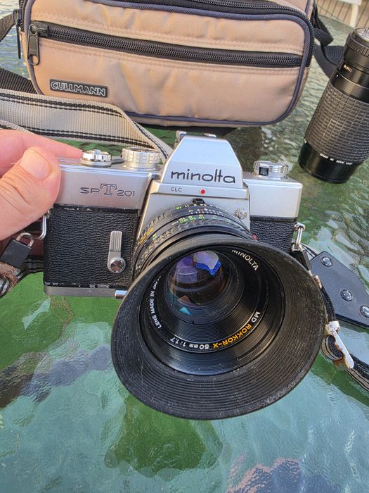 Maquina fotográfica vintage minolta