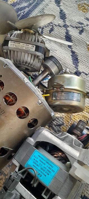 Motores  máquinas  lavar só tenho os em alumínio..e ventilador