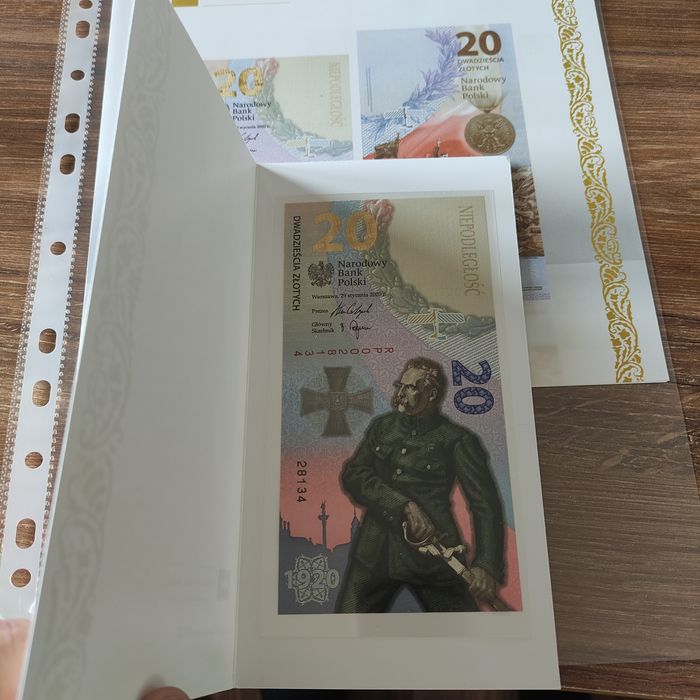 20 zł Banknot BITWA WARSZAWSKA 2020 ROKU. Stan UNC.