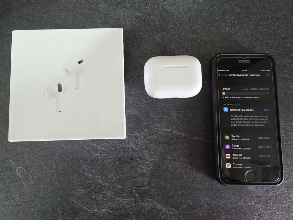 iPhone 8 256GB + AirPods Pro 2 | Bateria 100 %