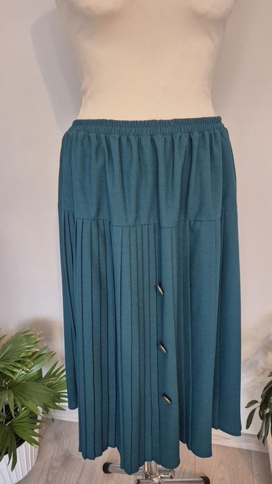 midi zielona spódnica plisowana rozm. L/XL