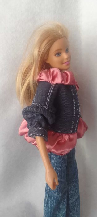 Roupa para Boneca Barbie - Casaco e calças de ganga