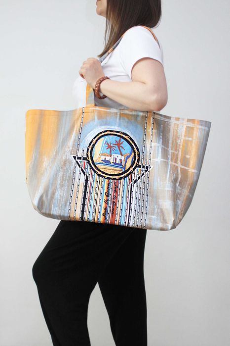 Torba bawełniana duża, shopper XXL