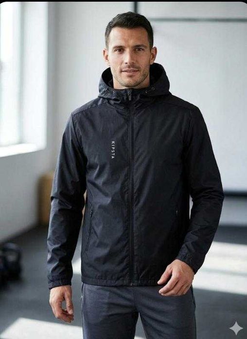Чоловіча вітровка-дощовик Kipsta T100 (Decathlon) розмір S