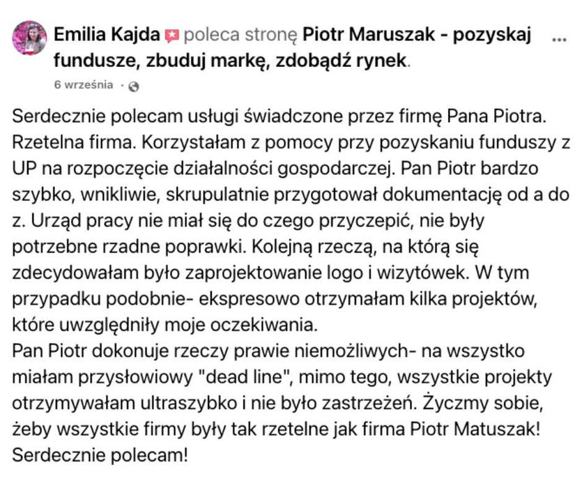 DOFINANSOWANIE z Urzędu Pracy Wniosek Biznesplan DOTACJA z PUP