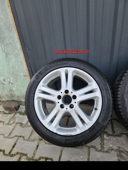 Felgi aluminiowe 17” 8J ET38 + opony Michelin – 5x112 (Mercedes W211)
