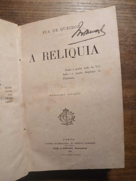 Eça de Queirós, A Relíquia (2ª Edição, 1891)