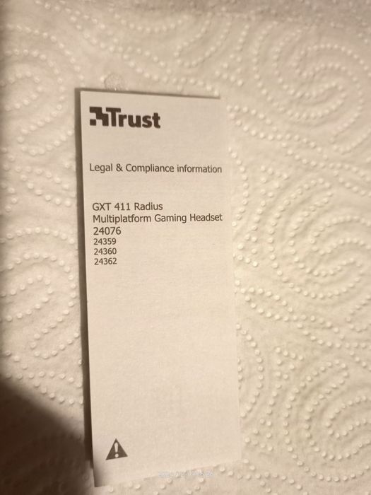 Trust Radius GXT411C Gaming Headset  słuchawki z mikrofonem do gier