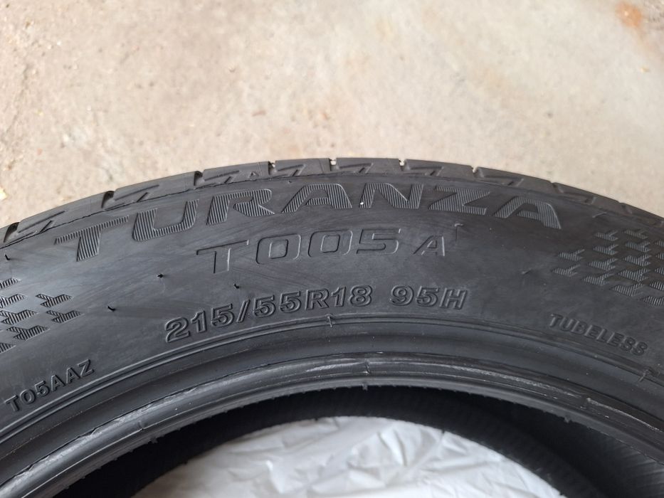 Opony (4 szt.) Bridgestone Turanza T005A 215/55 R18 95H (nowe, przebieg: 10 km)