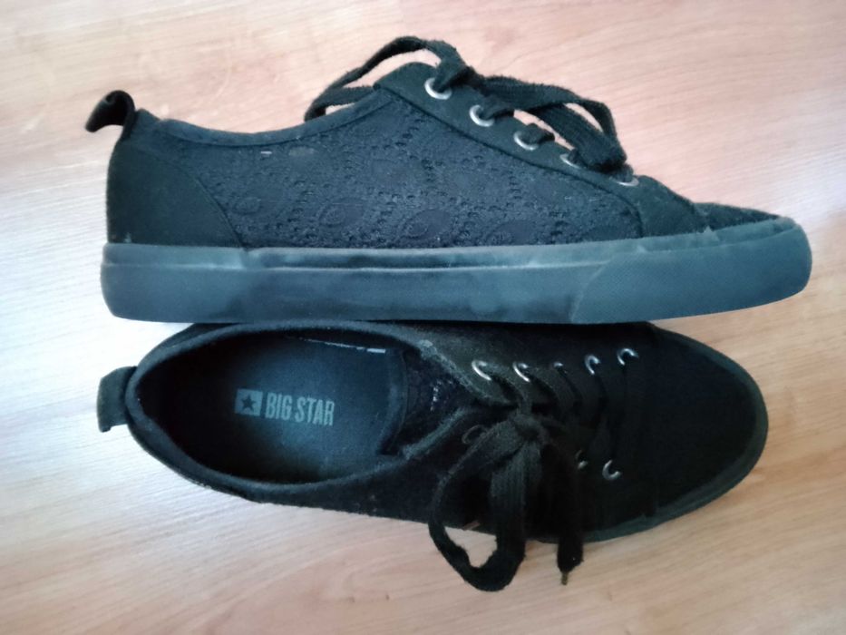 BIG STAR tenisówki trampki 38 ażurowe czarne