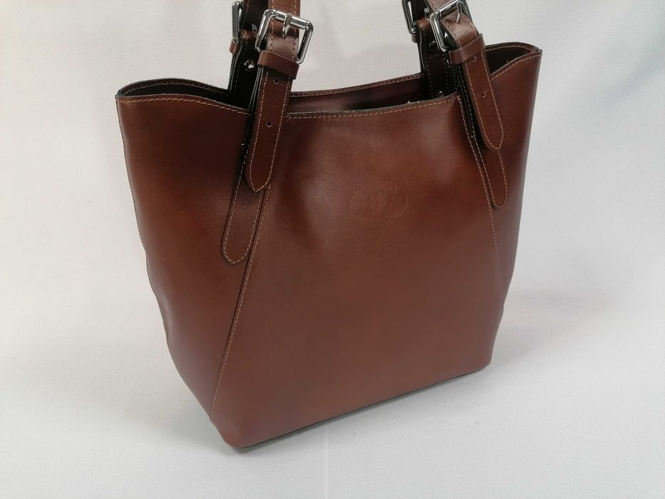 Nowa torebka damska skórzana Vera Pelle Made in Italy duża A4