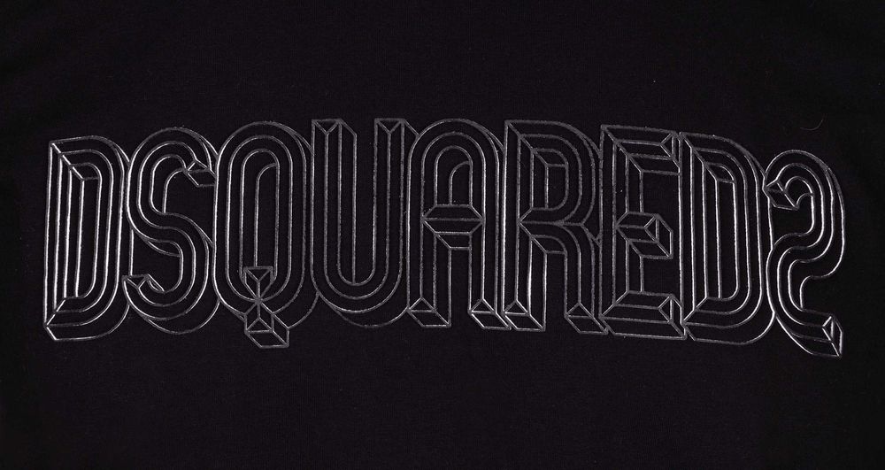 DSQUARED2 włoski t-shirt koszulka męska 3D BLACK -50%
