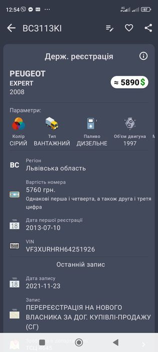 Грузовий пежо експерт 2.0 2008р