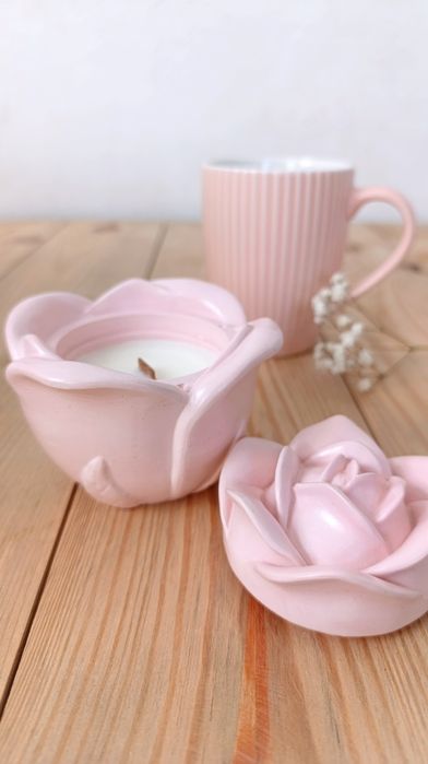 Подарунковий бокс, набір, подарунок дівчині, свічка, чашка