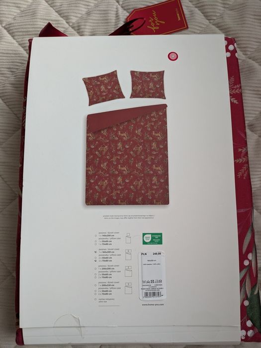 Pościel świąteczna satynowa Home&You 160x200