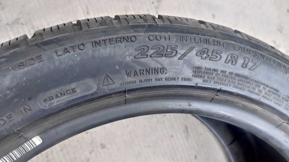 Шини 225/45R17. Michelin. 2024р. Франція