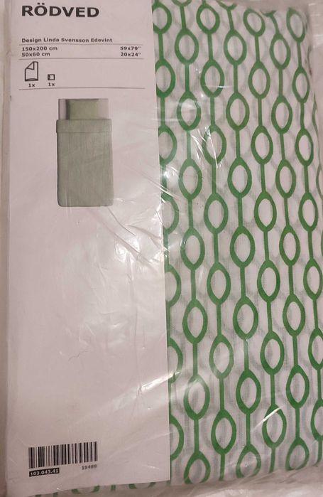 Nowa pościel Ikea Rodved – 150x200 cm+ 50x60 cm retro/modern