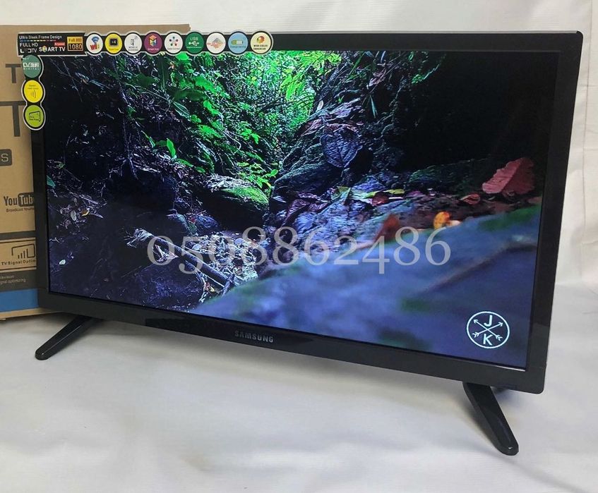 Led Телевізор 12V - 220V 24 дюйм Smart TV T2 Android Hdmi Wifi Full HD