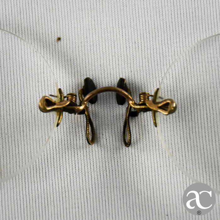 Lunetas pince-nez Wellsworth com estojo em metal, circa 1920, nº 14