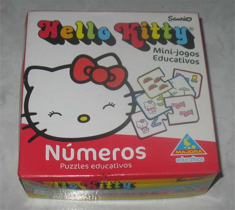 Majora - Conjunto Hello Kitty - Jogo/Puzzle + 6 livros de colorir