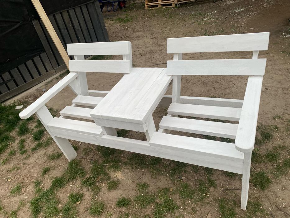 Ławka ogrodowa stół krzesła