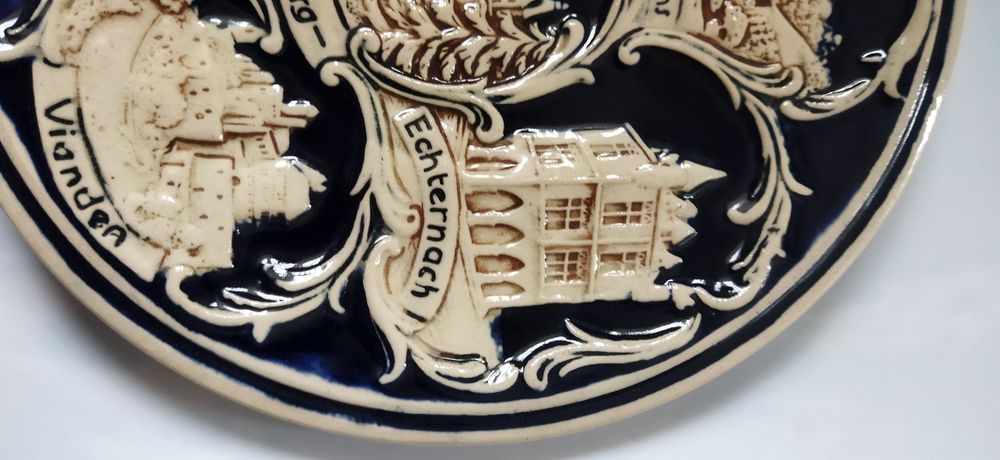 Patera na ścianę ceramika zamki 23 cm