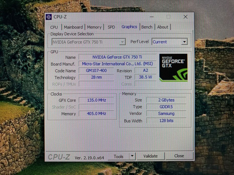 Placa gráfica Nvidia GTX 750 Ti 2Gb GDDR5