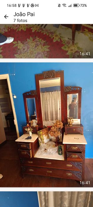 Moveis de quarto e camas antigas