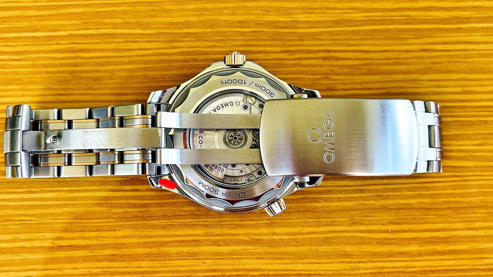 Omega Seamaster 300M 210.20.42.20.03.002 bikolor żółte złoto próby 750