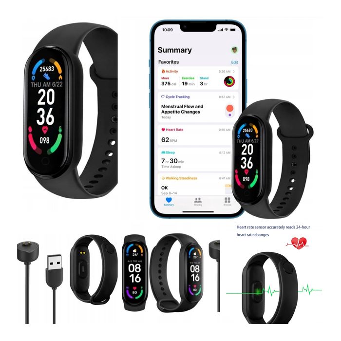 Smartwatch/smartband opaska sportowa