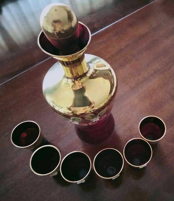 Murano Bottle and Glasses